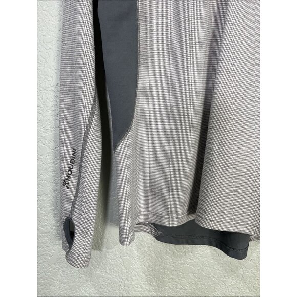 Houdini Mid Base Layer 1/4 Zip Top Womens Sz S Gray Long Sleeve Cycling Running - Picture 2 of 8
